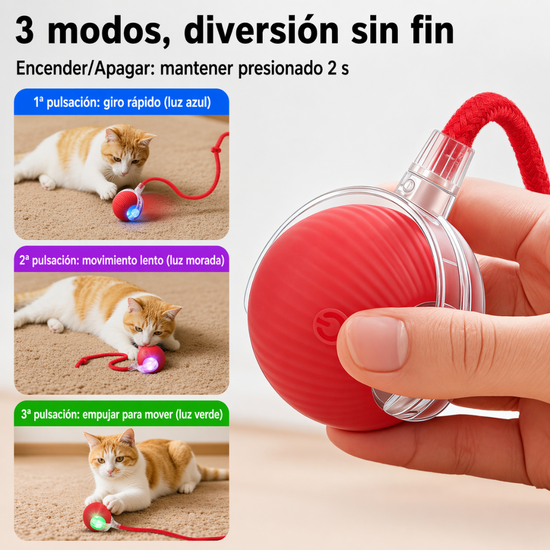 Bola interactiva para mascotas 🐾: